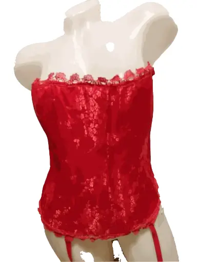 Rode korset met string