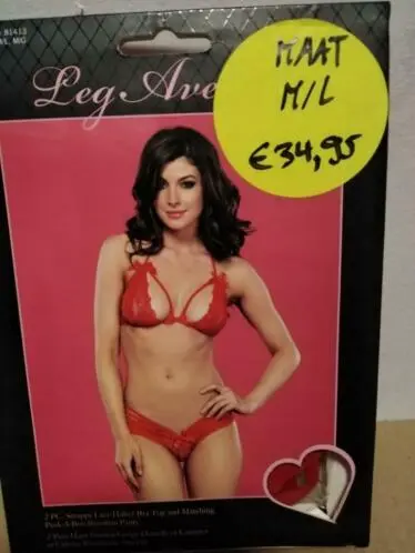 Rood lingerie setje