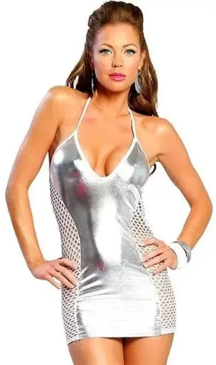 Sexy metalic kleedje